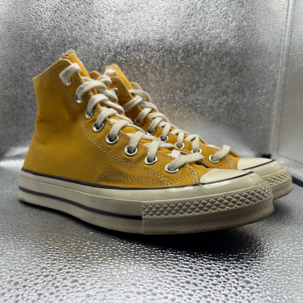 Size 7 Converse Chuck 70 High Top Unisex Yellow Good Sunflower Canvas 162054C